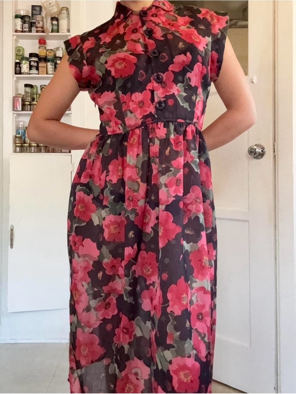 Christy Dawn Red and Black Sleeveless Dress